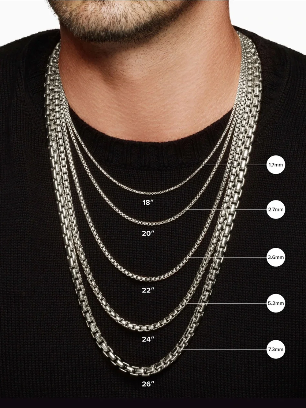 David Yurman Cable Cross Pendant with 20in DY Box Chain